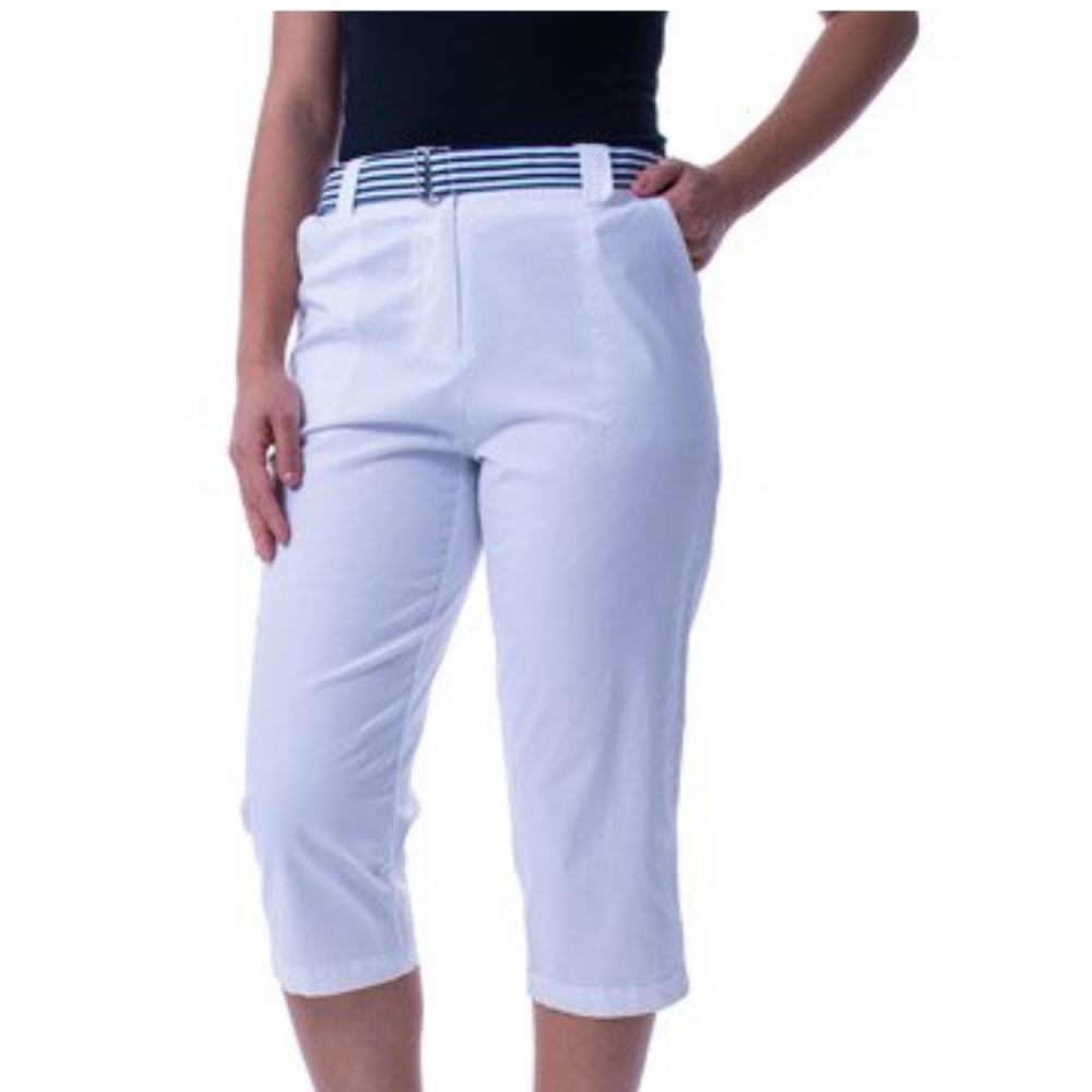 White stag women's white capri pants